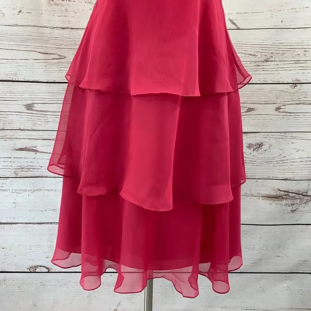 Eden Maid Raspberry layered flower accent - Picture 4 of 11
